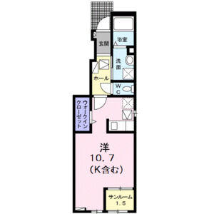 ワンルーム 間取り図
