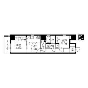 1DK 間取り図