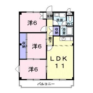 3LDK 間取り図