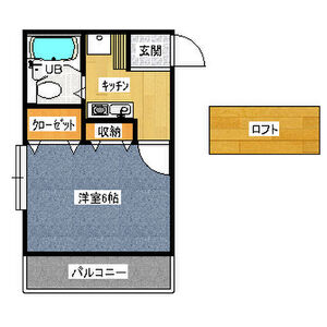 1K 間取り図