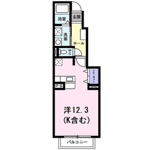 ワンルーム 間取り図
