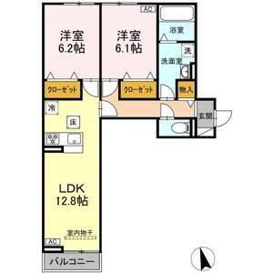 2LDK 間取り図