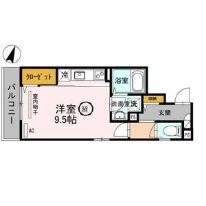 ワンルーム 間取り図