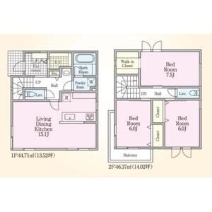 3LDK 間取り図