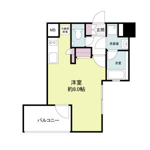 ワンルーム 間取り図