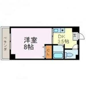 1DK 間取り図