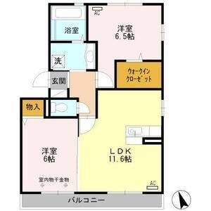 2LDK 間取り図