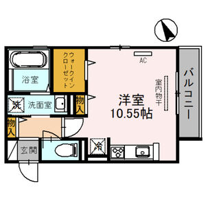ワンルーム 間取り図