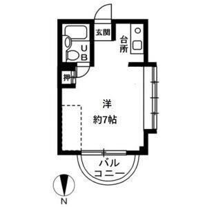 ワンルーム 間取り図