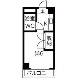 ワンルーム 間取り図
