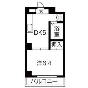 ワンルーム 間取り図