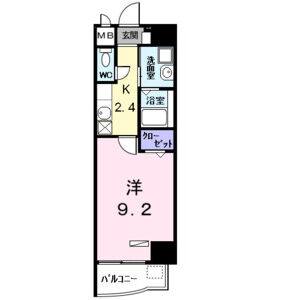 1K 間取り図