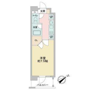 1K 間取り図