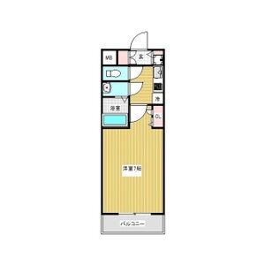 1K 間取り図