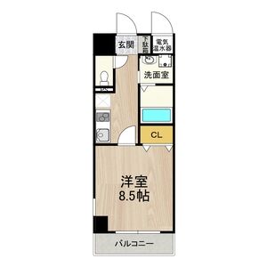 1K 間取り図