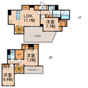 3LDK 間取り図