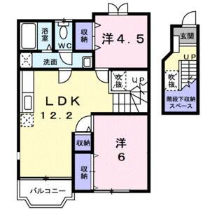 2LDK 間取り図