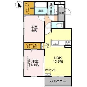 2LDK 間取り図