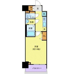 1K 間取り図