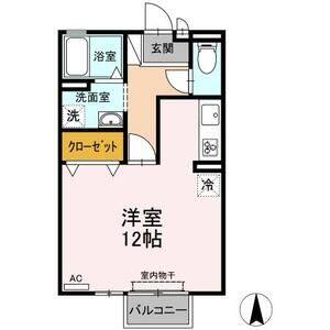 ワンルーム 間取り図