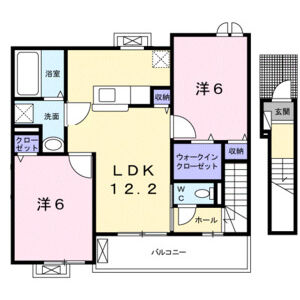2LDK 間取り図