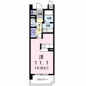 ワンルーム 間取り図
