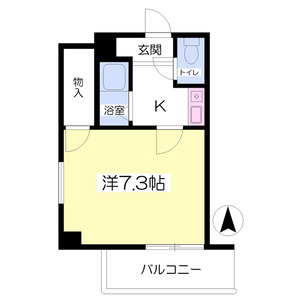 1K 間取り図