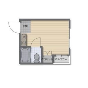 ワンルーム 間取り図