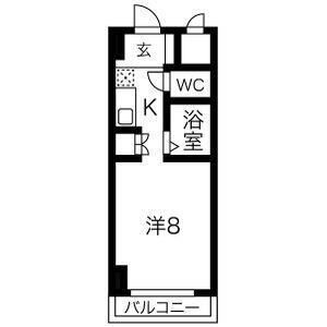 1K 間取り図