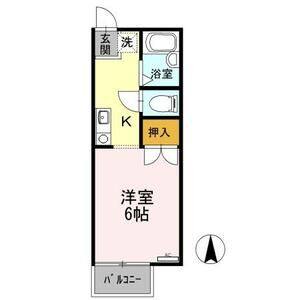 1K 間取り図