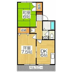 2DK 間取り図