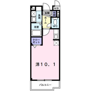 ワンルーム 間取り図