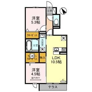 2LDK 間取り図
