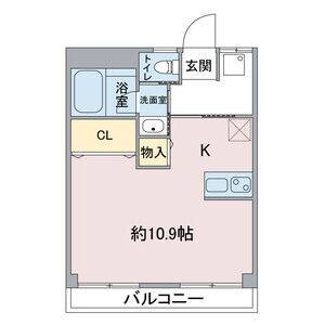 1K 間取り図
