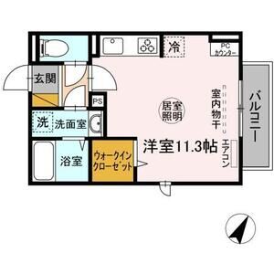 ワンルーム 間取り図
