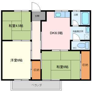 3DK 間取り図