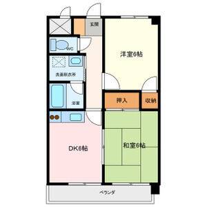 2DK 間取り図