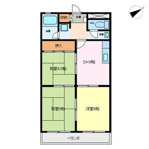 3DK 間取り図