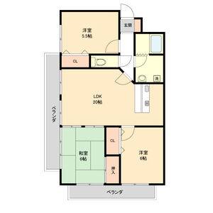 3LDK 間取り図