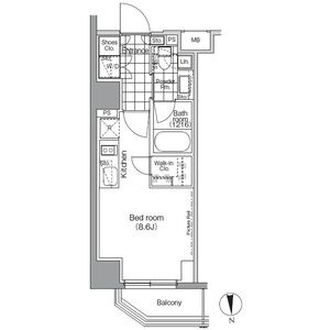 ワンルーム 間取り図