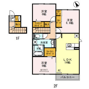 3LDK 間取り図