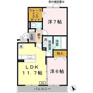 2LDK 間取り図
