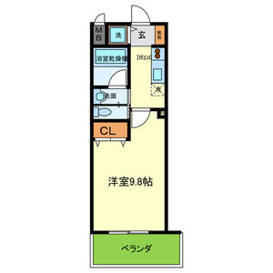 1K 間取り図