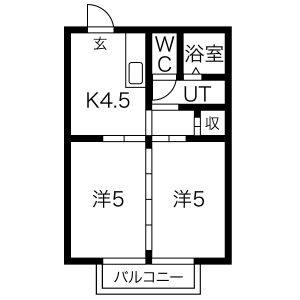 2K 間取り図