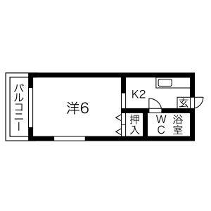 ワンルーム 間取り図