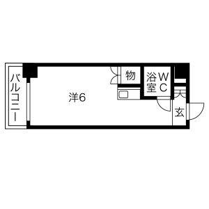 ワンルーム 間取り図