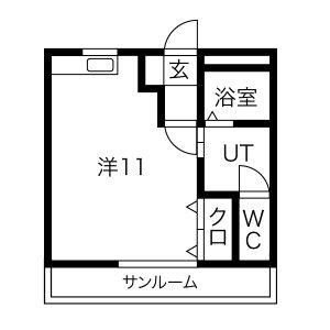 ワンルーム 間取り図
