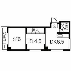 ワンルーム 間取り図