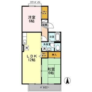 2LDK 間取り図