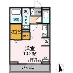 ワンルーム 間取り図